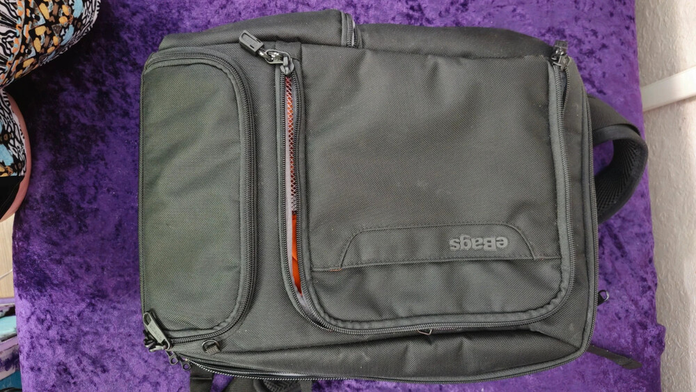 eBags Black Professional Slim Tech Laptop Travel Backpack
